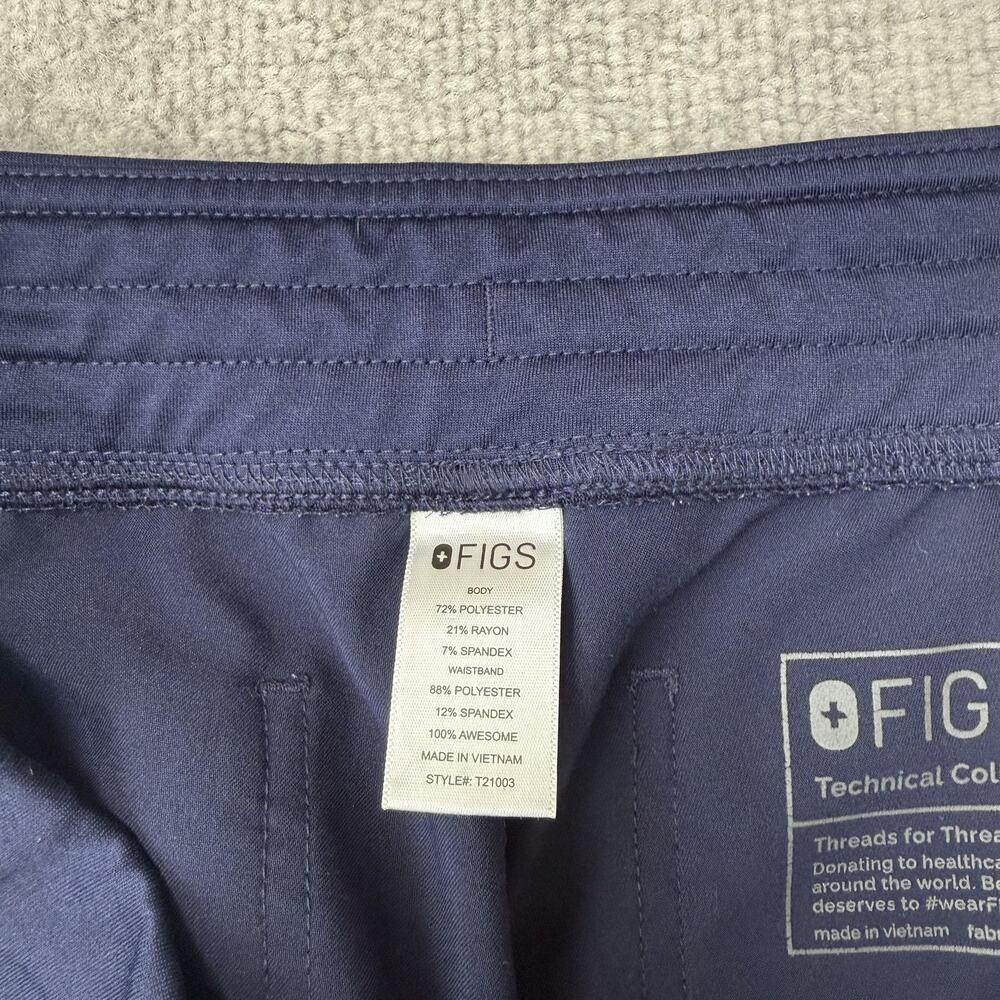 FIGS Scrub Pants Mens Large Navy Technical Collection Drawstring Straight Leg - Picture 4 of 10